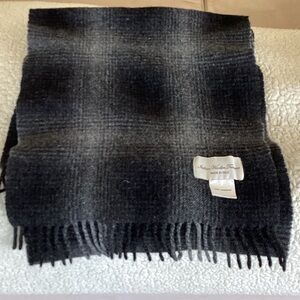 Classic Black and Gray Checkered Scarf